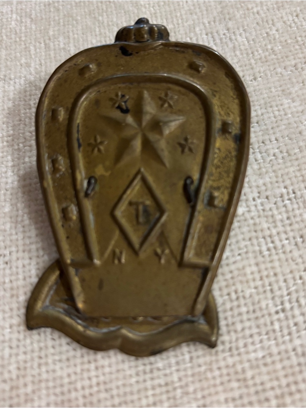 Antique brass clip
